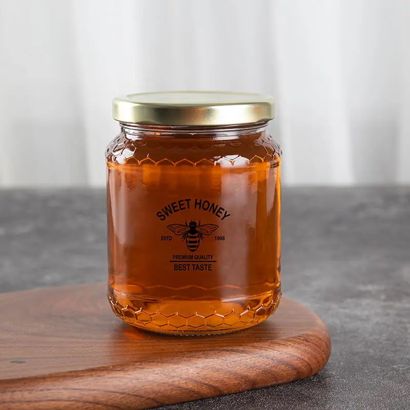 Unique Packaging Honey 250ml Glass Jar 0809